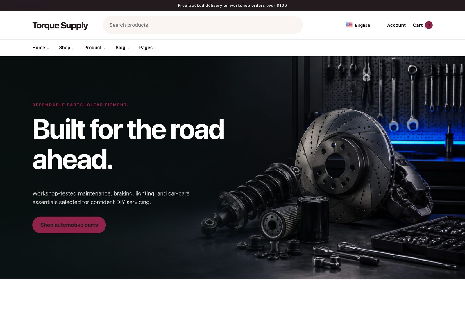 Automotive demo storefront