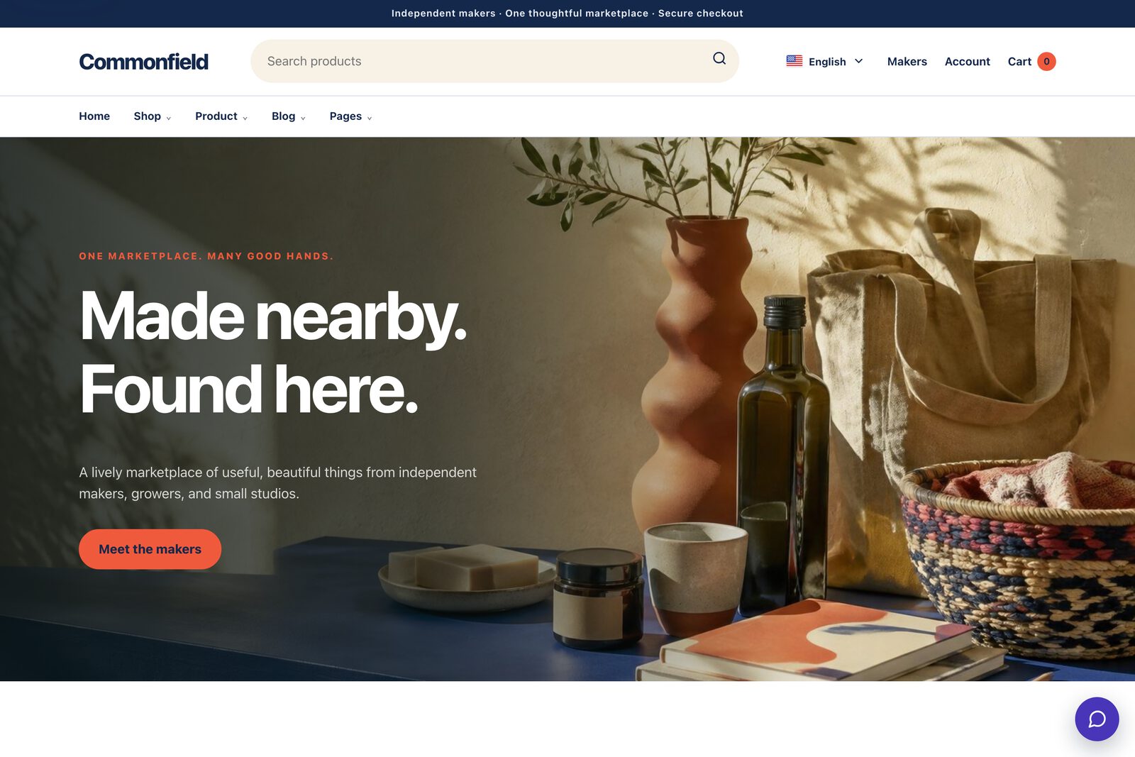 Commonfield digital-products storefront